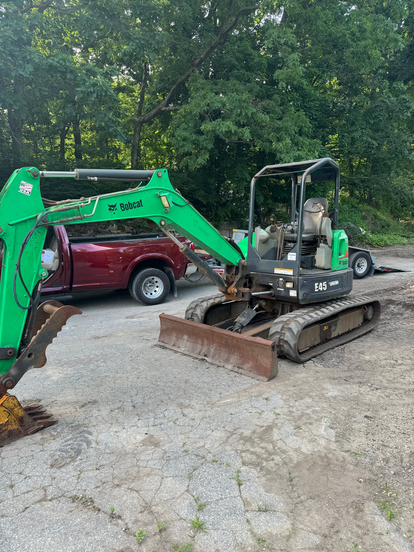2016 Bobcat E45 mini excavator